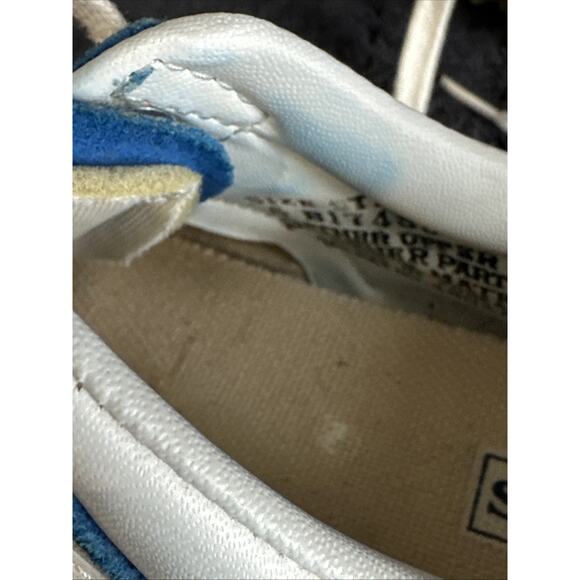 Vintage Pony Racer Trademark Blue Suede Chevron Track Shoes Sears Size 6 - Picture 7 of 11